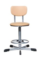 Кресло на винтовой опоре КР02 с регулируемой опорой для ног