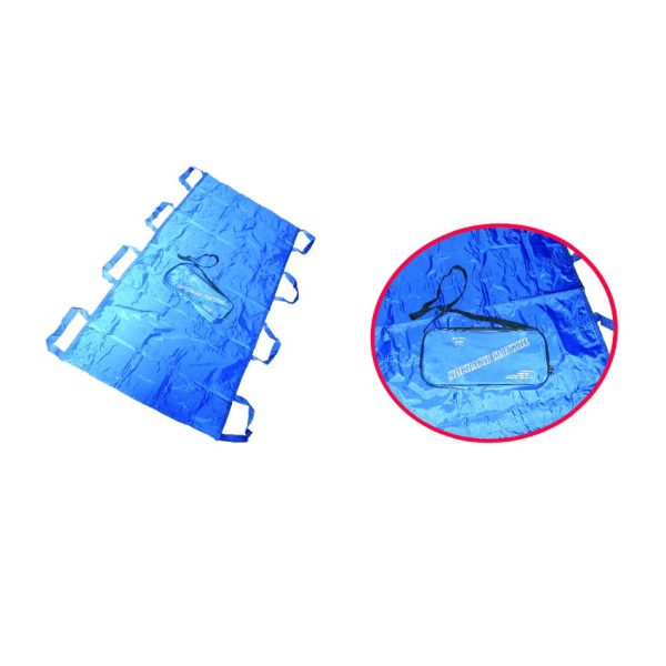 Носилки мягкие простые НМ-03 2100×850 (с фиксирующими и плечевыми ремнями, с 4 люверсами) в сумке